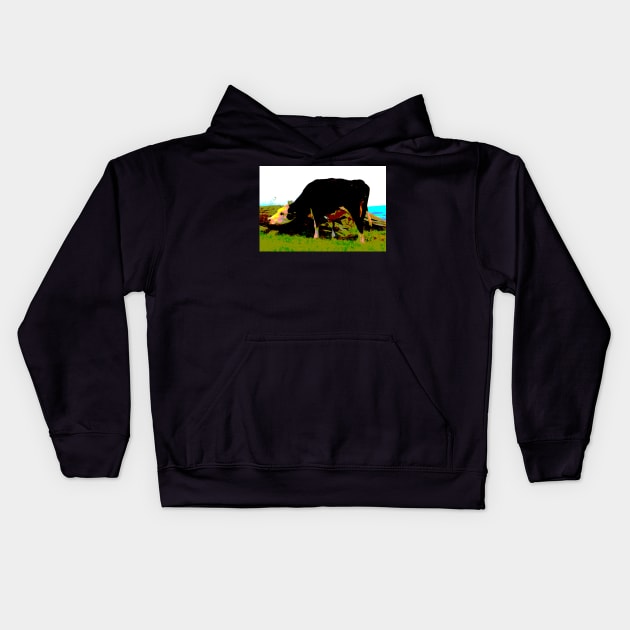 The Irish Cow in Colour! Kids Hoodie by Mickangelhere1